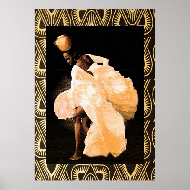 Póster Baile folclórico africano (Frente)