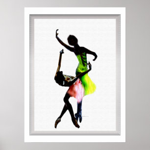 Póster Baile folclórico afroamericano