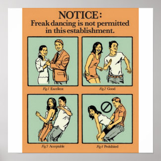 Póster Baile frenético no permitido