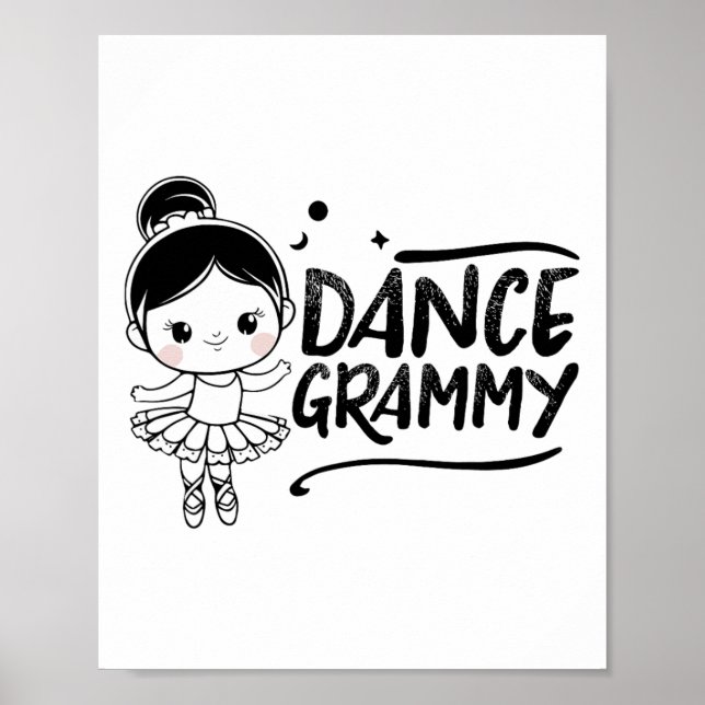 Póster Baile Grammy Cuidad Bailarina Nieta Da (Frente)