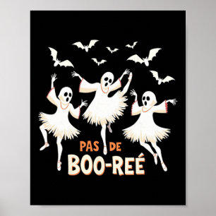 Póster Baile Halloween de bailarina de ballet fantasma Pa