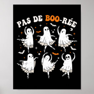 Póster Baile Halloween de bailarina de ballet fantasma Pa