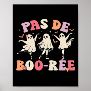 Póster Baile Halloween de bailarina de ballet fantasma Pa
