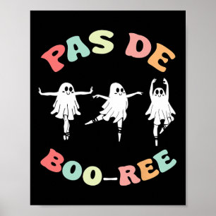 Póster Baile Halloween de bailarina de ballet fantasma Pa