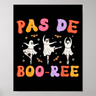 Póster Baile Halloween de bailarina de ballet fantasma Pa