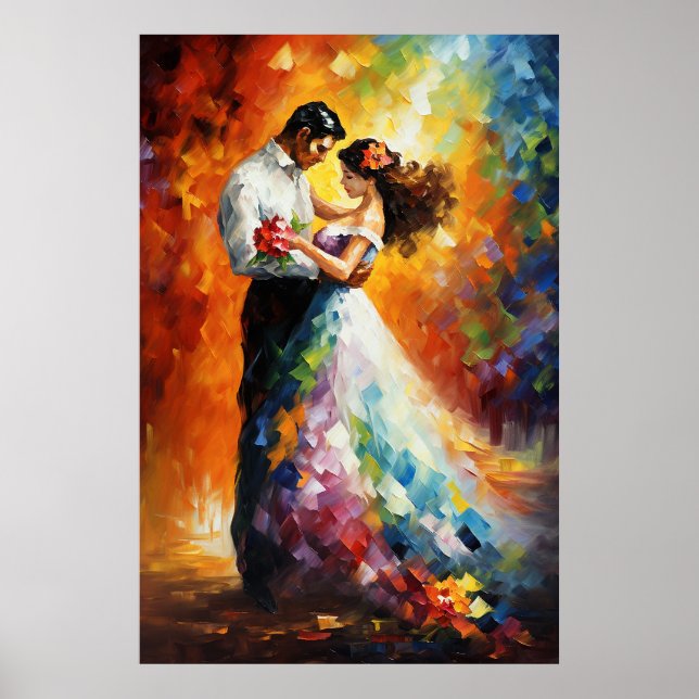 Póster Baile Kaleidoscope - Pareja romántica (Frente)