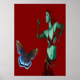 Póster Baile mariposa