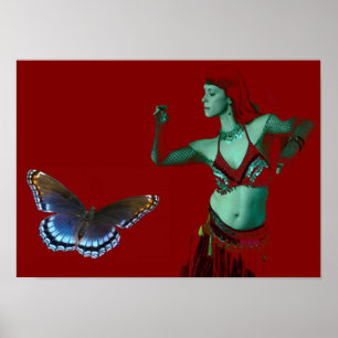 Póster Baile mariposa