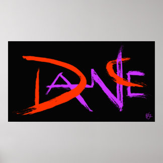 Póster Baile negro