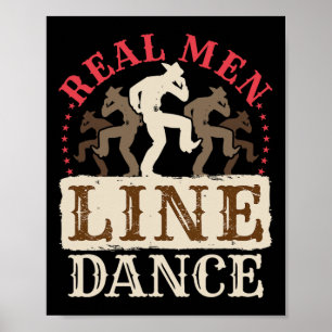 Póster Baile occidental de los verdaderos hombres de la l