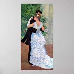 Póster Baile Pierre-Auguste Renoir en la ciudad