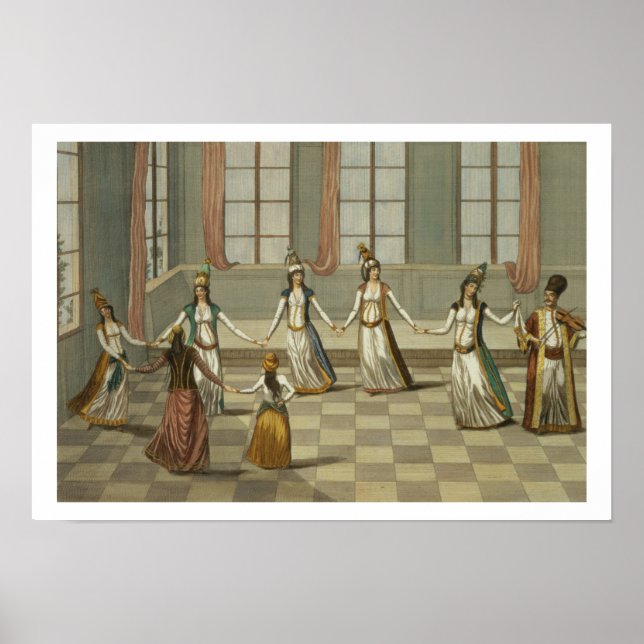 Póster Baile que está de moda con las mujeres griegas de (Frente)