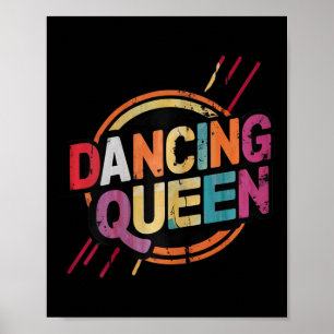 Póster Baile Queen Fiesta Disco Dance Para Mujeres Y Chic