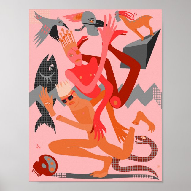 Póster Baile rosa (Frente)