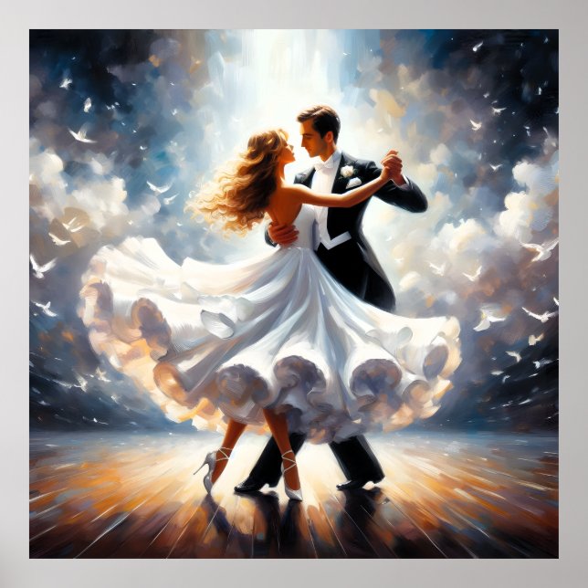 Póster Baile Swing Baile de Salón Bailarín Baile (Frente)