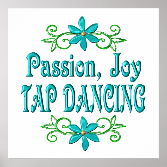 Póster Baile Tap de Alegría de Pasión (Frente)
