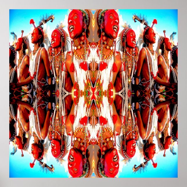 Póster Baile tribal (Frente)