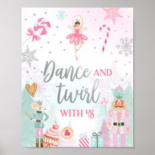 Póster Baile y torrente nucracker Ballerina Chica Silver