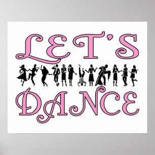 Póster Bailemos pares del baile