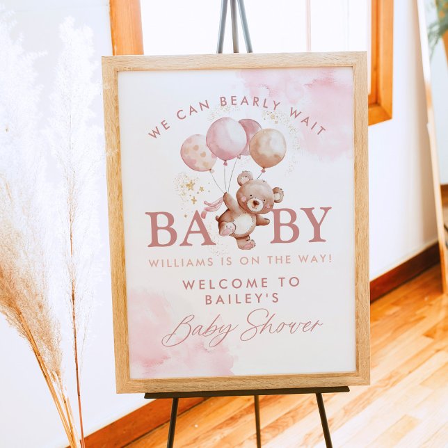 Póster BAILEY Bearly Wait Teddy Bear Baby Shower (Subido por el creador)