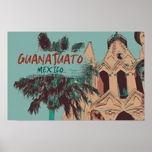 Póster Baja California Cabo San Lucas, postal de México (Frente)