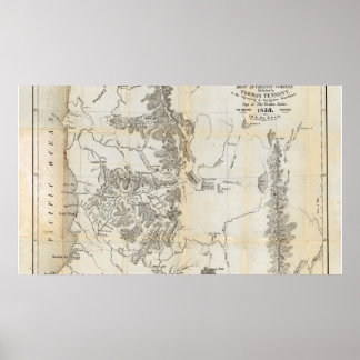 Póster Baja Oregón y Alta California