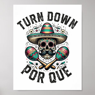 Póster Baja por que cinco de mayo Fiesta mexicano