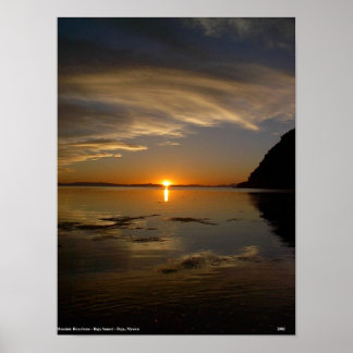 Póster Baja Sunset
