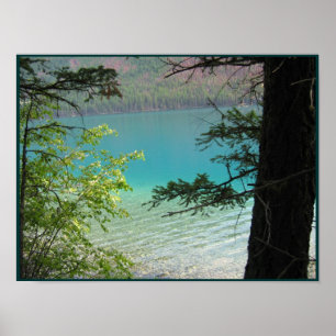 Póster Baje el lago Kintla