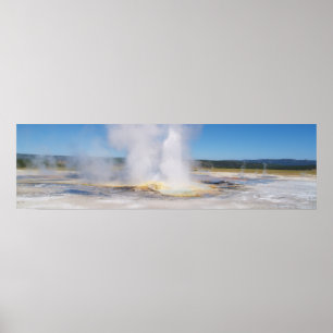Póster Baje el lavabo del géiser