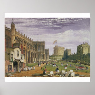 Póster Baje la sala con vistas a la capilla y al t de San