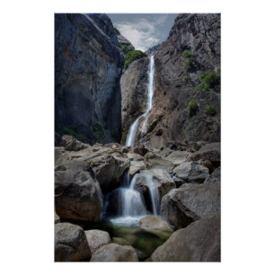 Póster Baje las cataratas de Yosemite