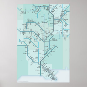 Póster Baje Mississippi 20" x 30"