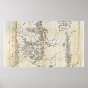 Póster Baje Oregon y California superior