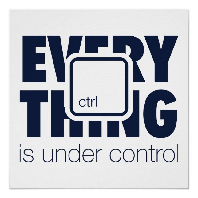 Póster Bajo ctrl (Anverso)