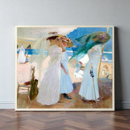 Póster Bajo el Awning, Joaquín Sorolla