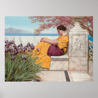 Póster Bajo el florecimiento que cuelga en la masa