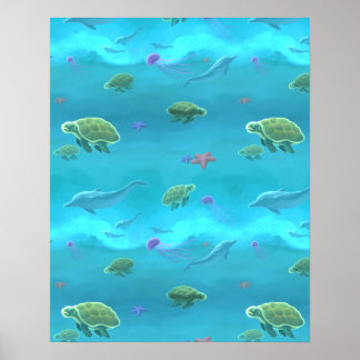 Póster Bajo el mar
