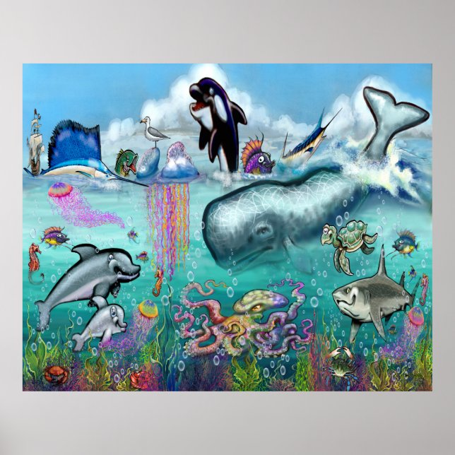 Póster Bajo el mar (Frente)