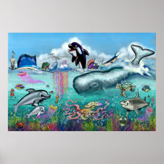 Póster Bajo el mar