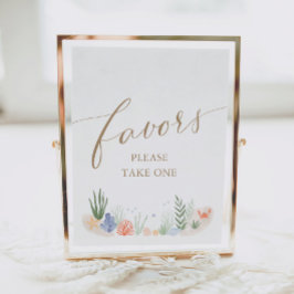 Póster Bajo el mar Baby Shower favorece el Rótulo