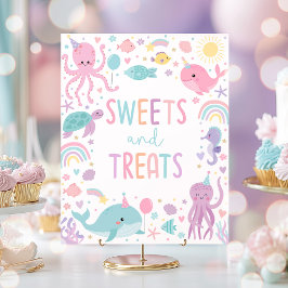 Póster Bajo El Mar Dulces De Cumpleaños Dulces Y Tratamie