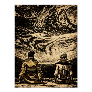 Póster "Bajo el mismo cielo" - Estilo Grabado