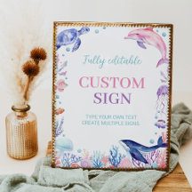 Bajo el Rótulo de mesa de Personalizados de cumple