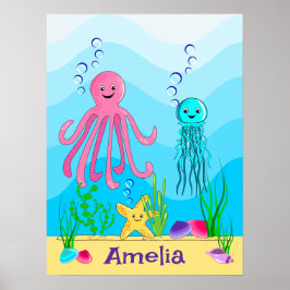 Póster Bajo la costa del mar