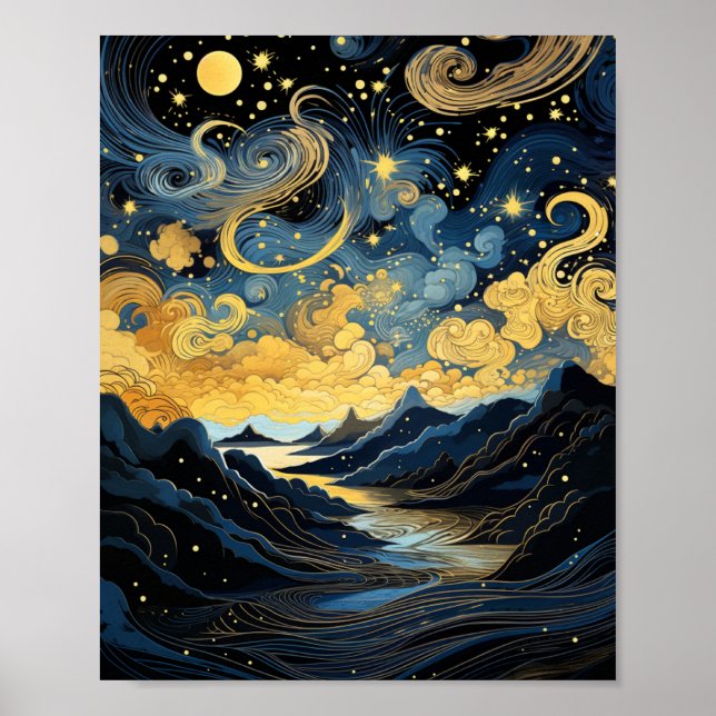 Póster Bajo la Vía Láctea 🌌 (Frente)