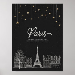 Póster Bajo las estrellas en París Poster