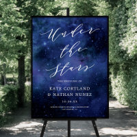 Bajo Las Estrellas Espacio Astronómico Rótulo Boda