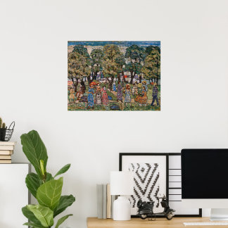 Póster Bajo los árboles de Maurice Prendergast, Bella Art