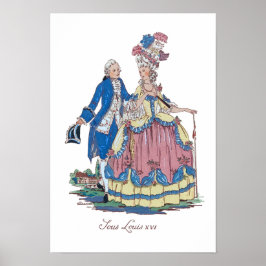 Póster Bajo Luis XVI